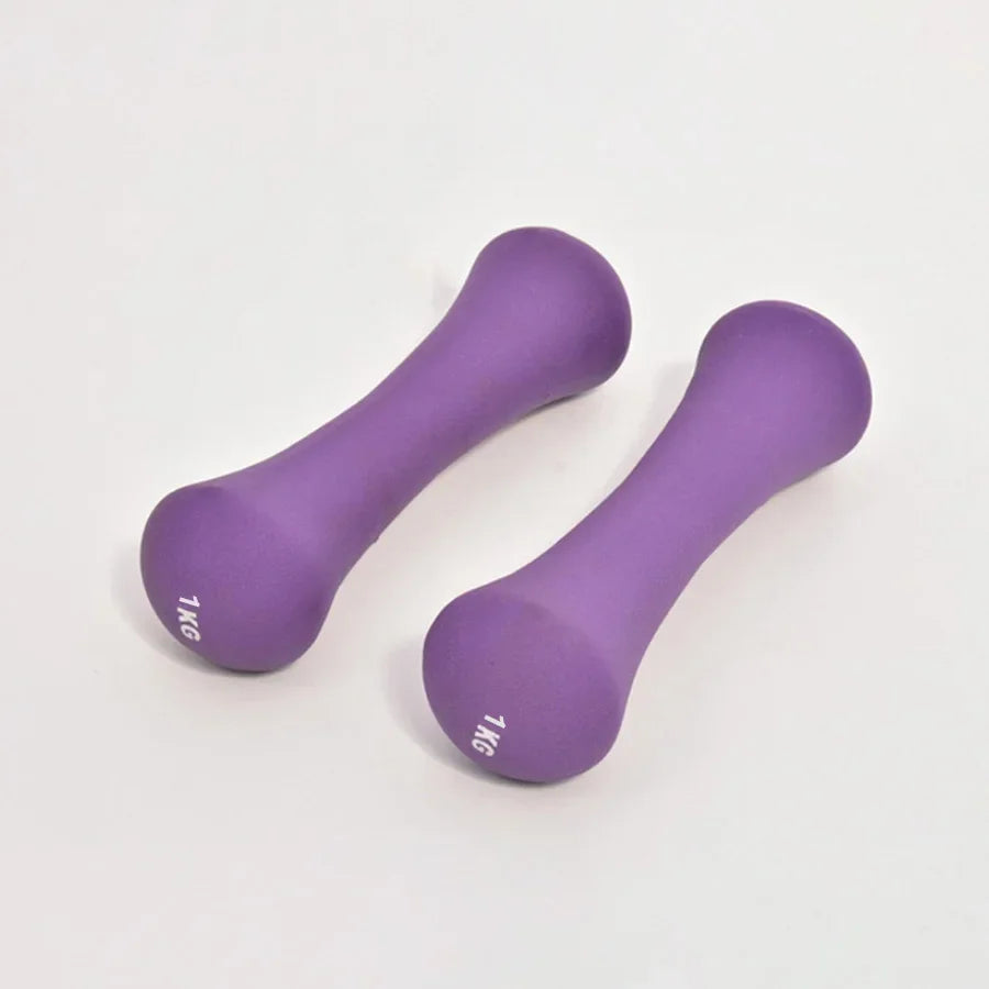 Bone dumbbell Solid cast iron impregnated plastic coated dumbbell environmental dumbbell home fitness equipment Dumbbell pairs - Pape'sShop