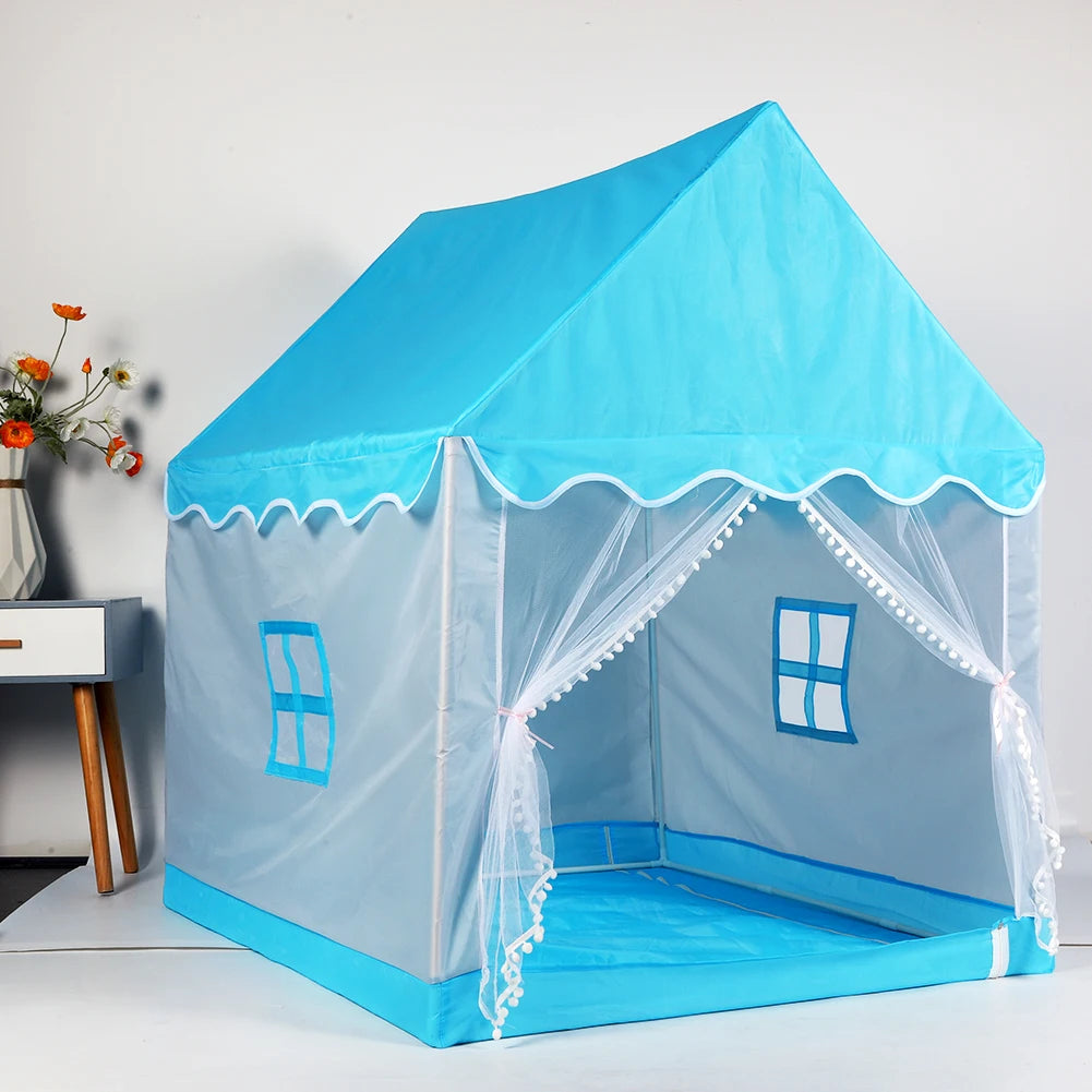 Kids Tent Playhouse Tent Kids Play Tent for Boys Girls with Windows Play House for Indoor Outdoor Game Party Birthday Gifts - Pape'sShop