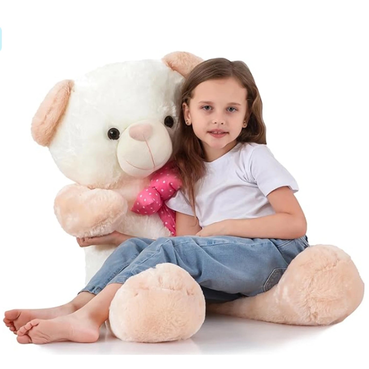 Big Teddy Bear 4 Feet Jumbo Stuffed Animals,Giant Stuffed Teddy Bear Plush Toy,Birthday,Christmas,Valentine's Day 47 Inch - Pape'sShop