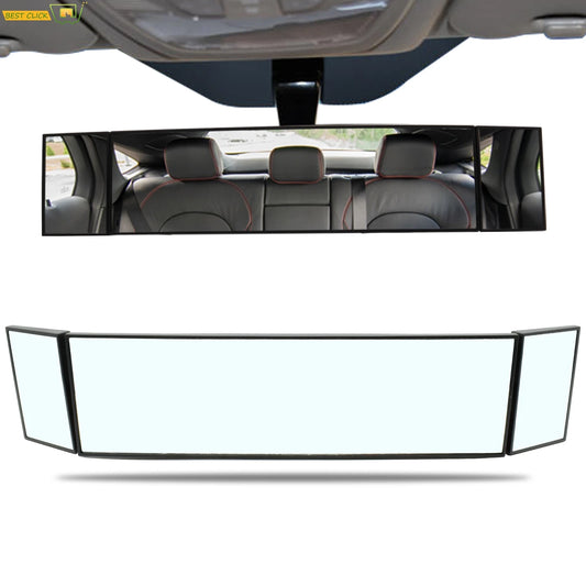 Car Truck Van Wide Angle Auxiliary Large Vision Interior Rearview Convex Mirror Blind Spot Blindspot Clipon Rear Seat Baby Watch - Pape'sShop