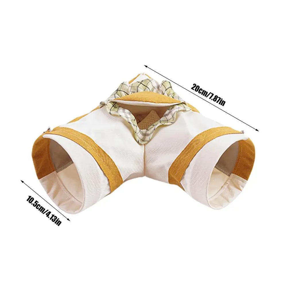 Rabbit Tunnel Toys Pet Hide Nest Hamster Tunnels Ferret Play Tunnel for Indoor Bunnies Activity Tunnels Tube Small pets supplies - Pape'sShop