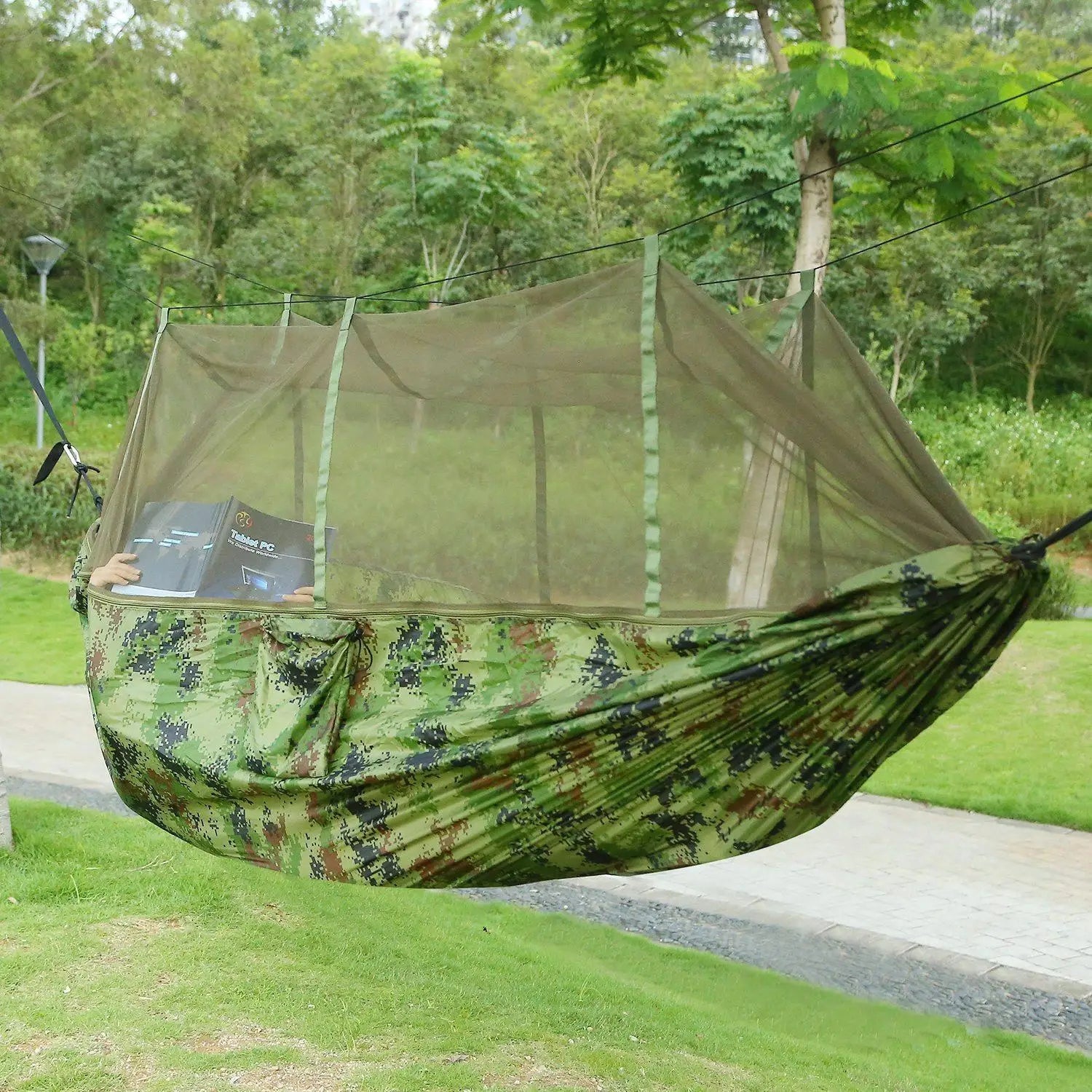 Portable Double Camping Hammock with Mosquito Net - Pape'sShop