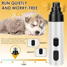 Electric Dog Nail Grinder Pet Painless USB Charging Nail Clippers Quiet Electric Dog Cat Nail Trimmers Cutter Grooming Tools - Pape'sShop
