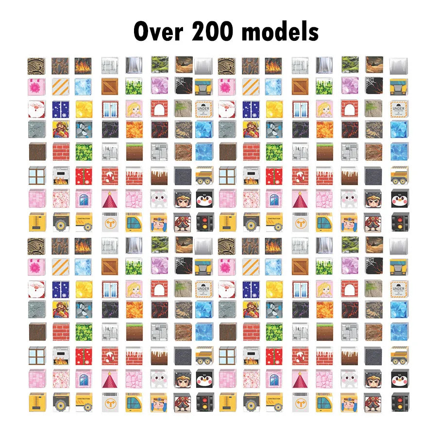 80-160Pcs Building Blocks Magnet Toy Mine DIY Game Scene Assembled Magnetic Block Building Blocks Children Puzzle Model Gift - Pape'sShop