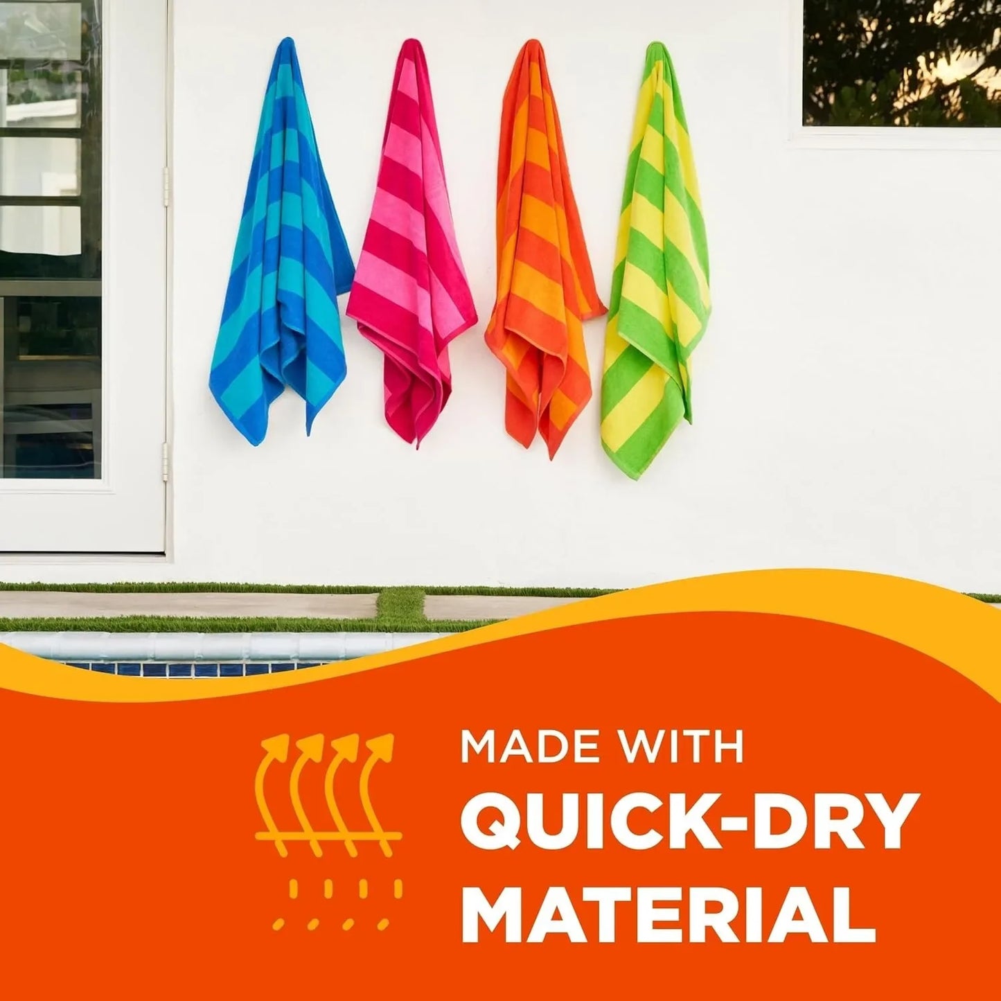 100% Cotton Velour Towels - Pape'sShop