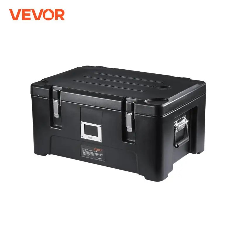 VEVOR Insulated Food Pan Carrier 36Qt Capacity Stackable Catering Hot Box with 3 Stainless Steel Pans Top Load LLDPE Food Warmer