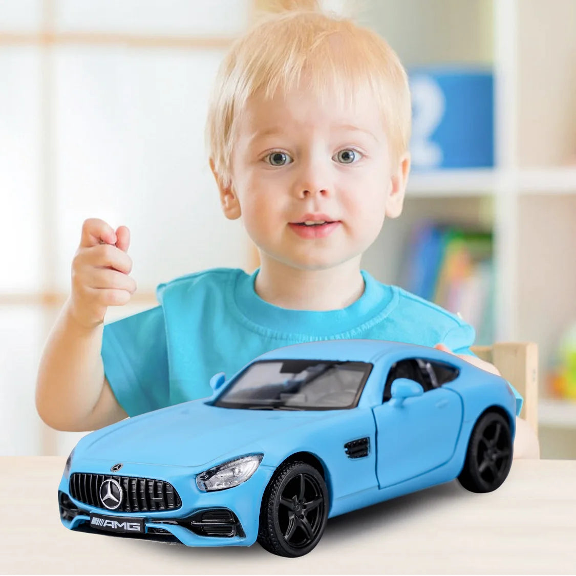 1:36 RMZCITY BENZ GT Alloy Model Toy Car Diecast Pull Back Metal Collection Children Toys Gift - Pape'sShop