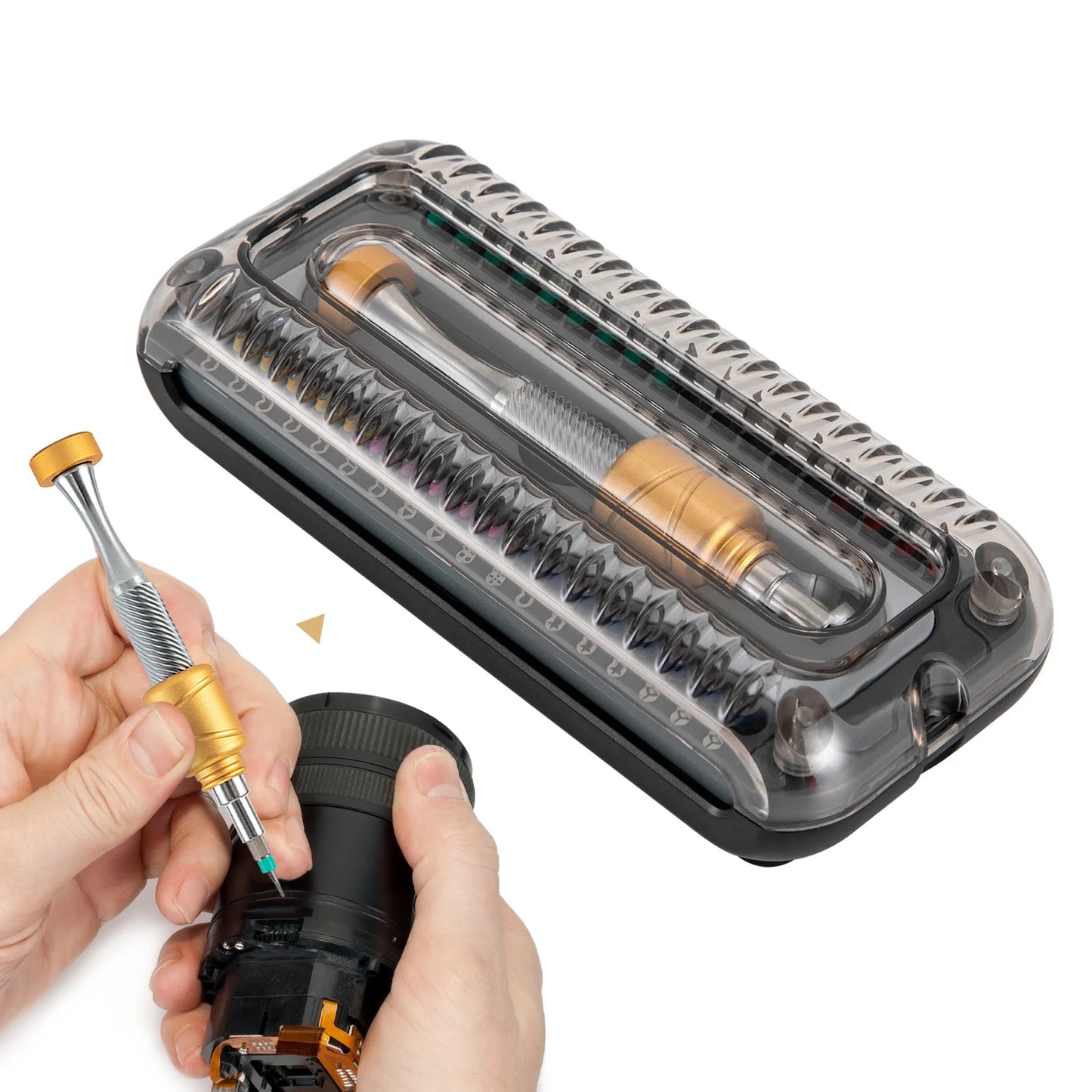 37X Precision Screwdriver Kit Electronics Repair Tool Kit w/ Magnetic Driver Bit