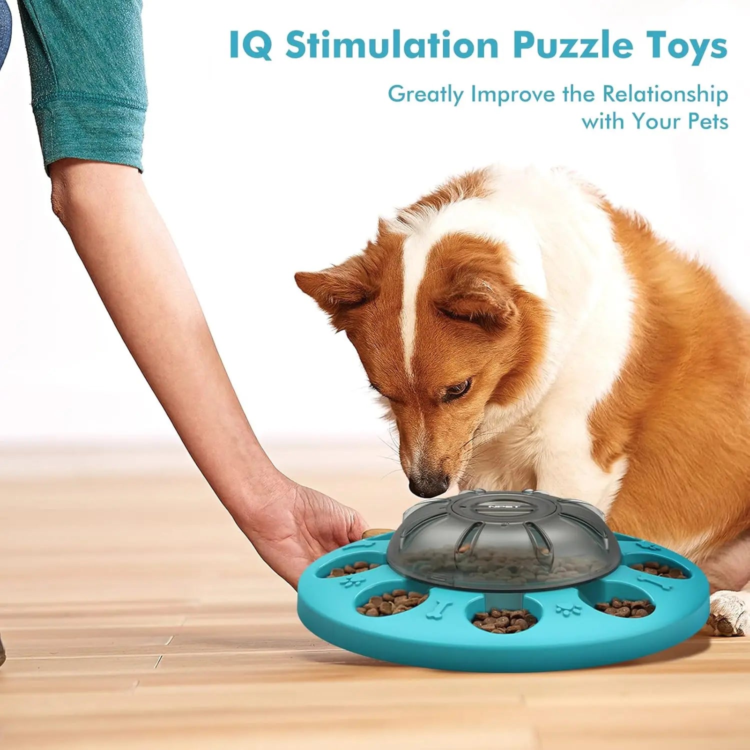 NPET Dog Puzzle Toy, Interactive Dog Toys for Small & Medium Dogs, Dog Enrichment Toys for Pet IQ Training & Mental Enrichment - Pape'sShop