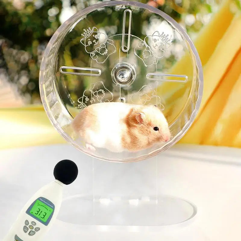 Silent Hamster Wheel Transparent Exercise Spinner - Pape'sShop
