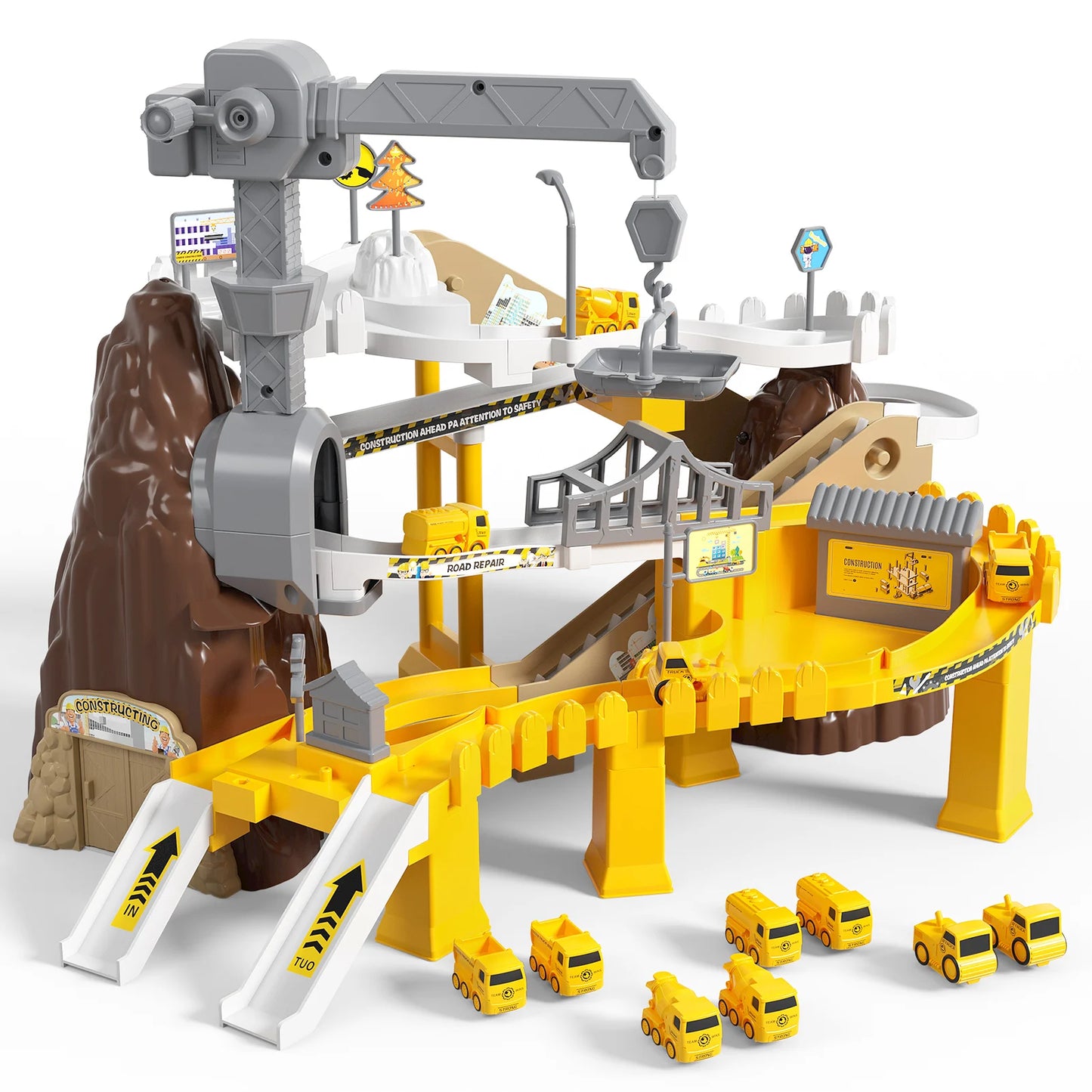 Electric Mountain Track Cars Toys Sets Construction Truck Children Toys Interactive Train Kids Educational Toys Birthday Gifts - Pape'sShop