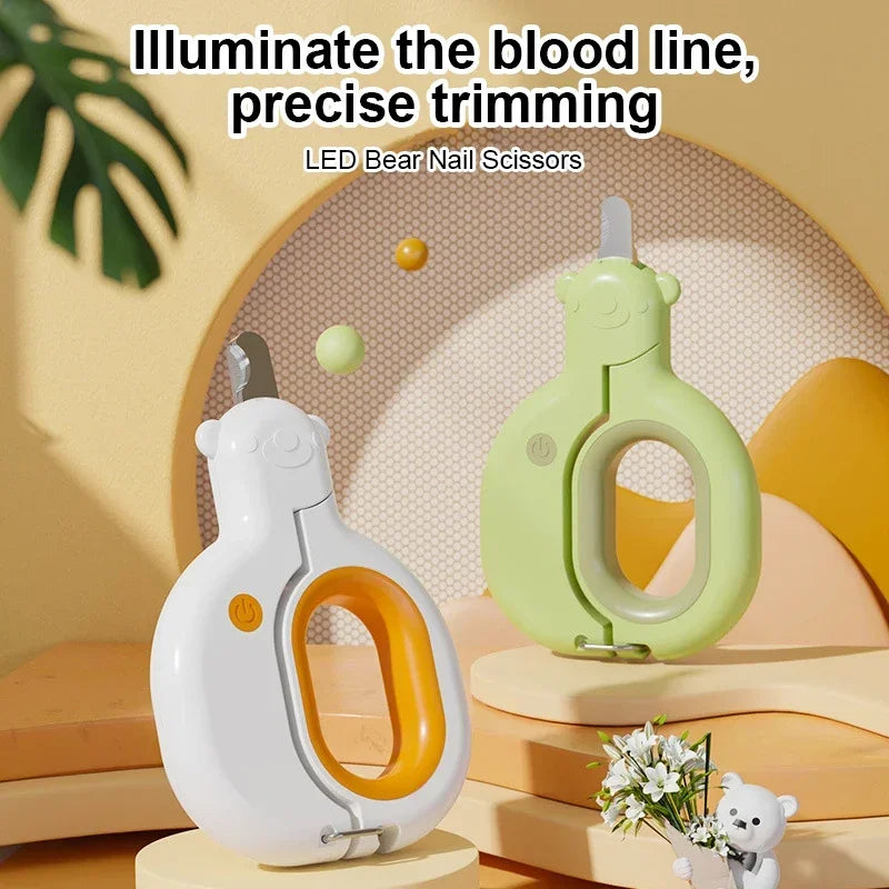 Paw Cat Nail LED Clipper Scissor Toe Nail Pet Dogs Scissor Light with Grooming - Pape'sShop