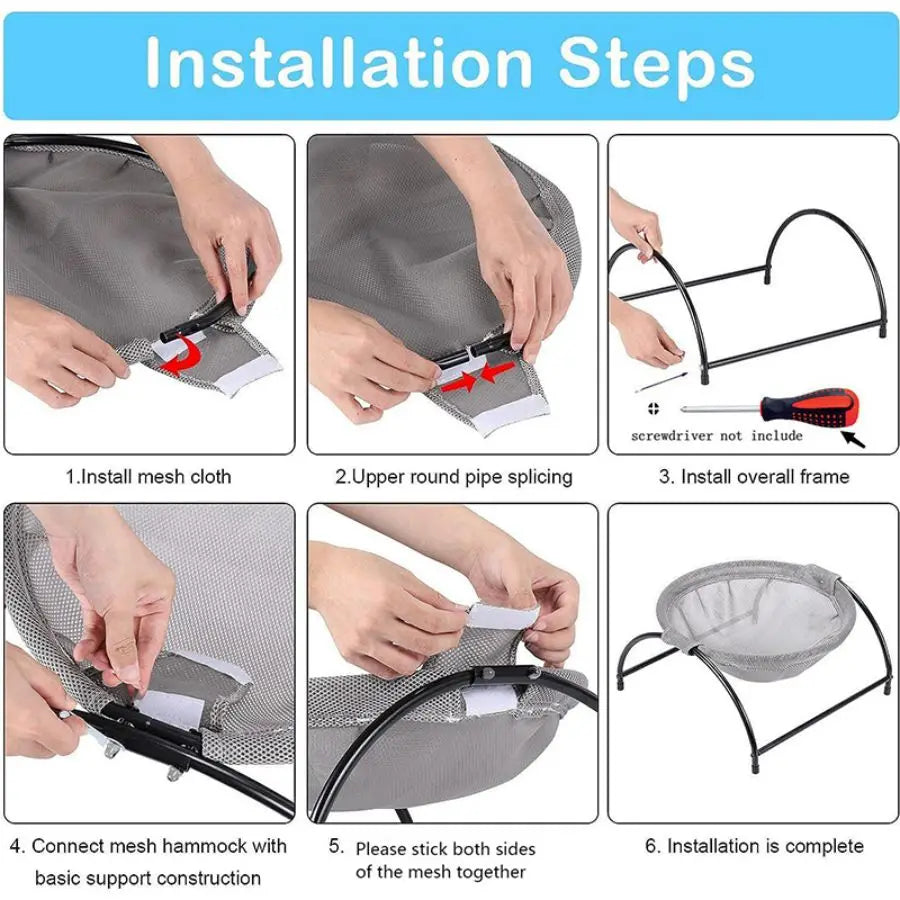 Cat Bed Pet Hammock Bed, Pet Sleeping Bed, Washable Comfortable Stable Cat Pet Sofa Bed - Pape'sShop