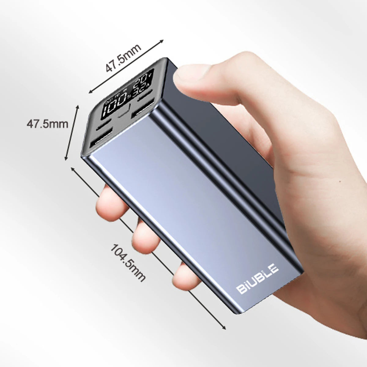 65W Mobile Power Bank 30000mAh Type-C Plug Fast Charging - Pape'sShop