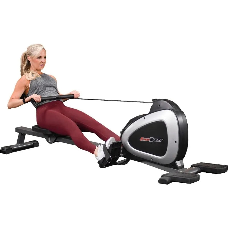 Fitness Reality Magnetic Rowing Machine with Bluetooth Workout Tracking Built-In, Additional Full Body Extended Exercises - Pape'sShop