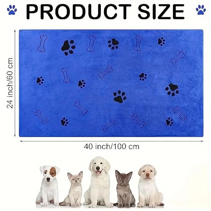 2pcs Soft Microfiber Dog Towels - Quick Dry, Absorbent Pet Bath & Grooming Towels For Dogs Dog Towels Pet Bath Drying Towels Dog - Pape'sShop