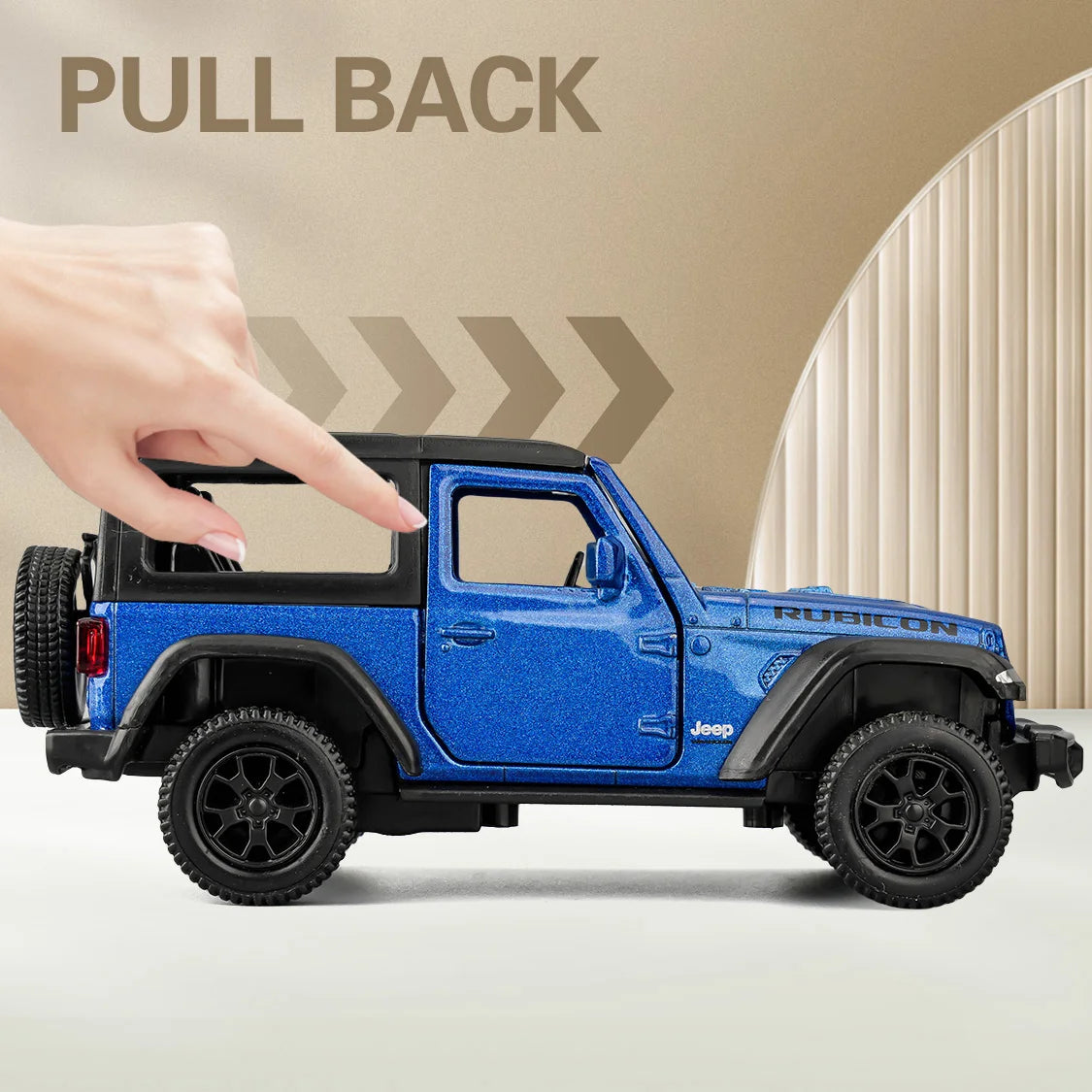 1:36 RMZCITY Jeep Wrangler Rubicon Alloy Model Toy Car Diecast Pull Back Metal Collection Children Toys Gift - Pape'sShop