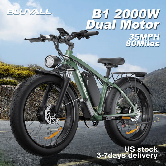 48V 2000W Full Suspension E-Bike CE Certified 26 Inch - Pape'sShop