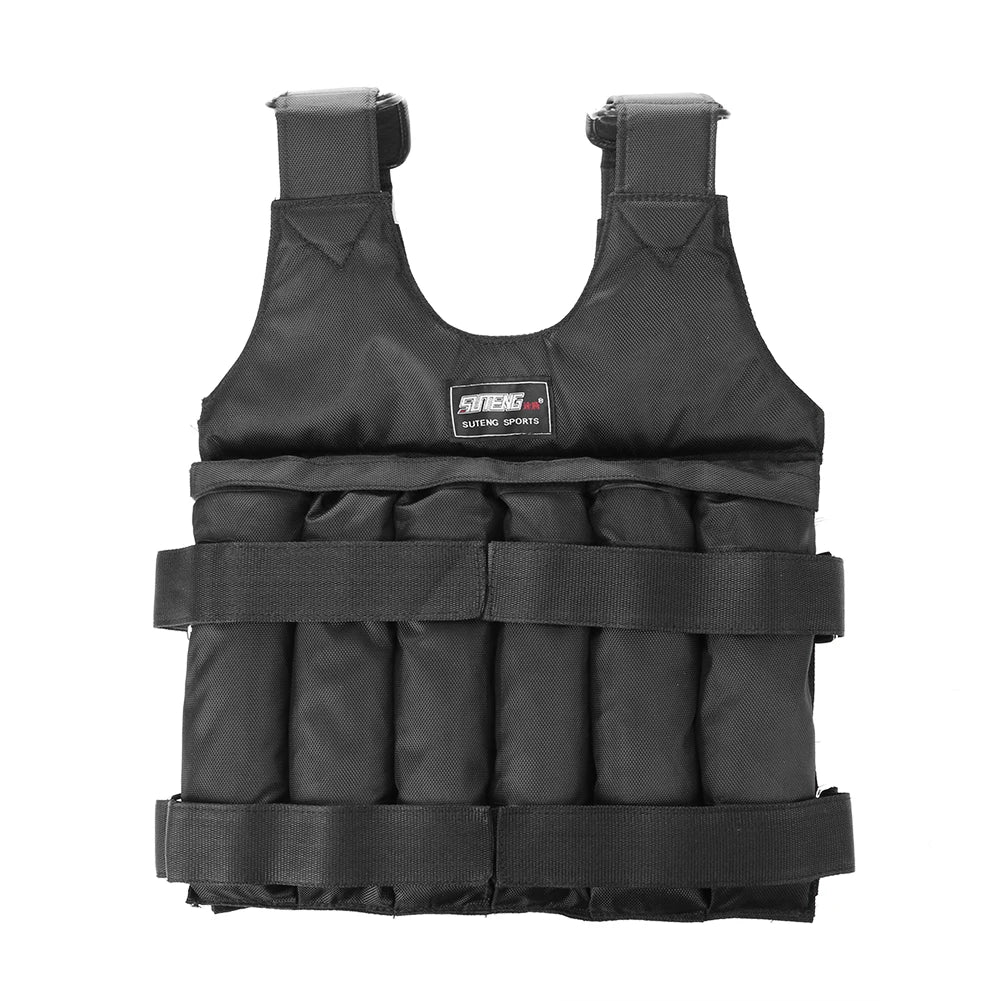 3/15/20/35/50kg Loading Weight Vest Jacket Sand Clothing for Running Training Fitness Equipment Adjustable Waistcoat Jackets - Pape'sShop