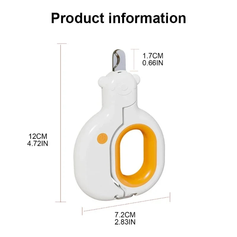 Paw Cat Nail LED Clipper Scissor Toe Nail Pet Dogs Scissor Light with Grooming - Pape'sShop