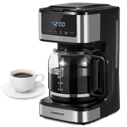Programmable Drip Coffee Maker 12 Cup, - Pape'sShop
