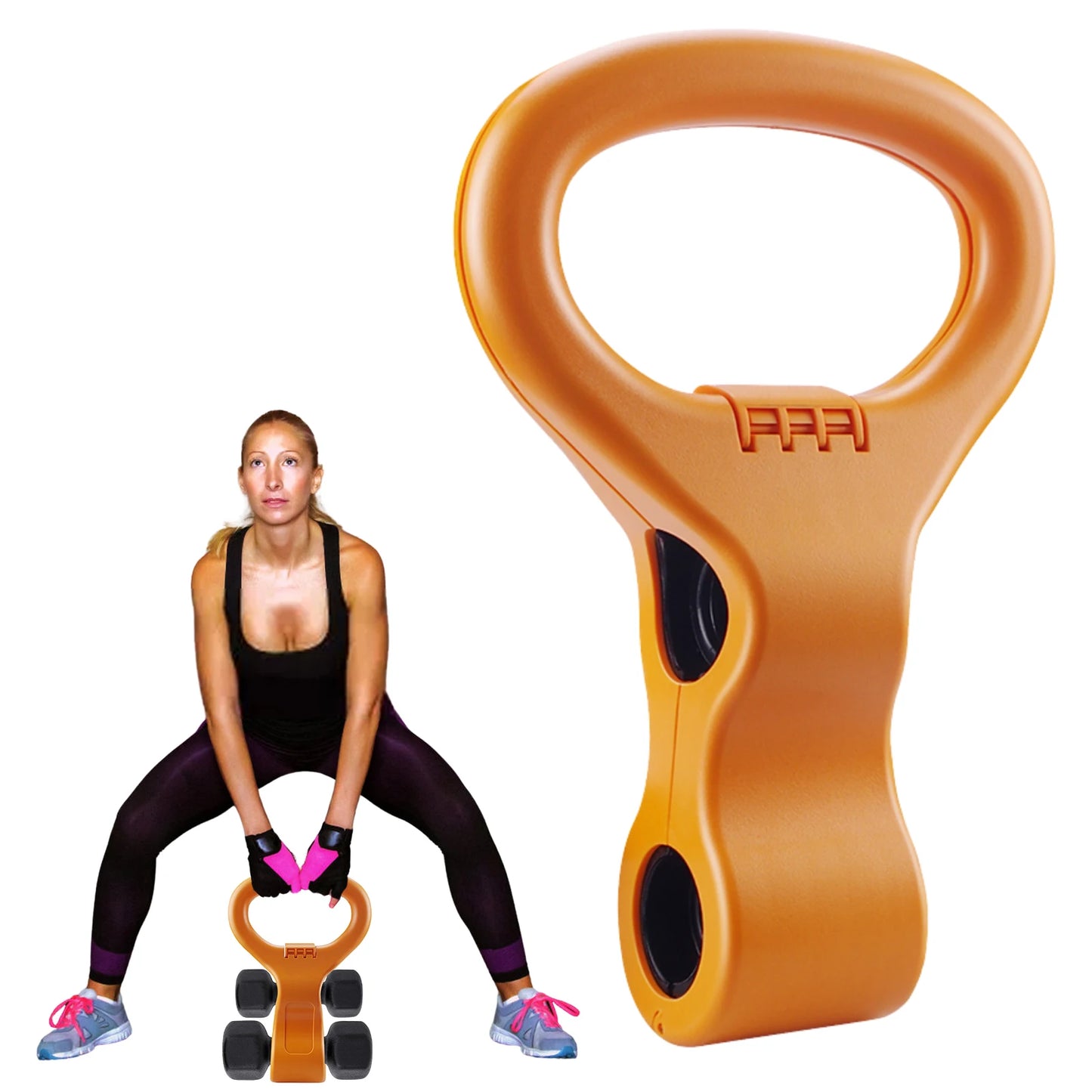Adjustable Kettlebell Grip Portable Weight Grip Handle Fitness - Pape'sShop