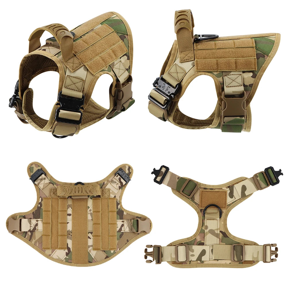 Tactical Dog Harness Leash Set for Large Dogs No Pull - Pape'sShop