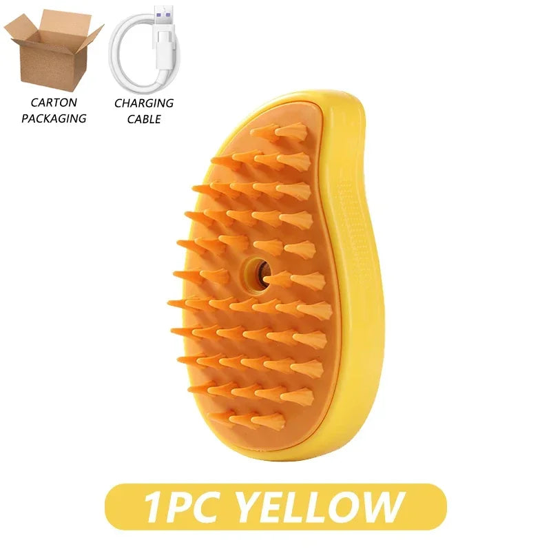 3-in-1 Steamy Brush for Pet Cat Dog Grooming Accessories Electric Brushes for Hair Cleaning Massage Comb Cat Dog Stuff Supplies - Pape'sShop