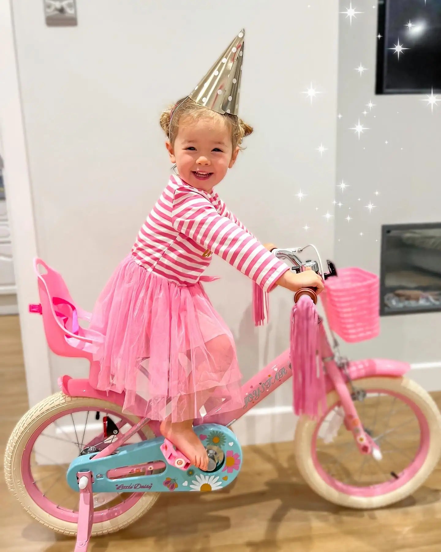 JOYSTAR Kids Bike for Ages 2-7 Years kids, 12 14 16 Inch Girls Bikes with Doll Seat & Streamers, Boys Bike with Flag & Plate - Pape'sShop