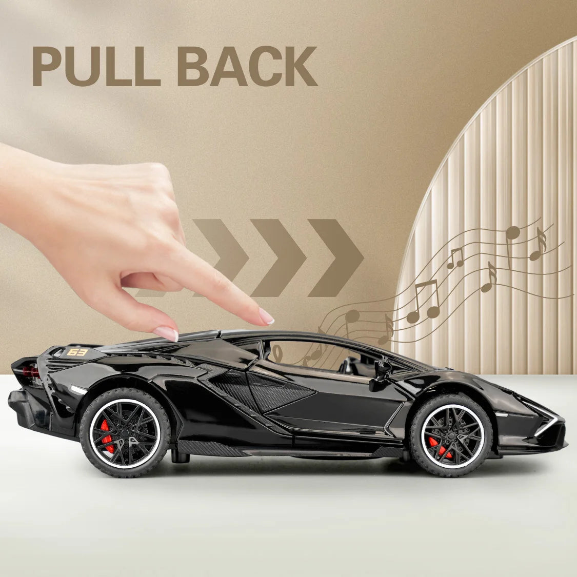 Simulation 1:32 Lambo Alloy Super Car Model Sound Light Collective Miniature Voiture Children Boy Diecast Toy Vehicle - Pape'sShop