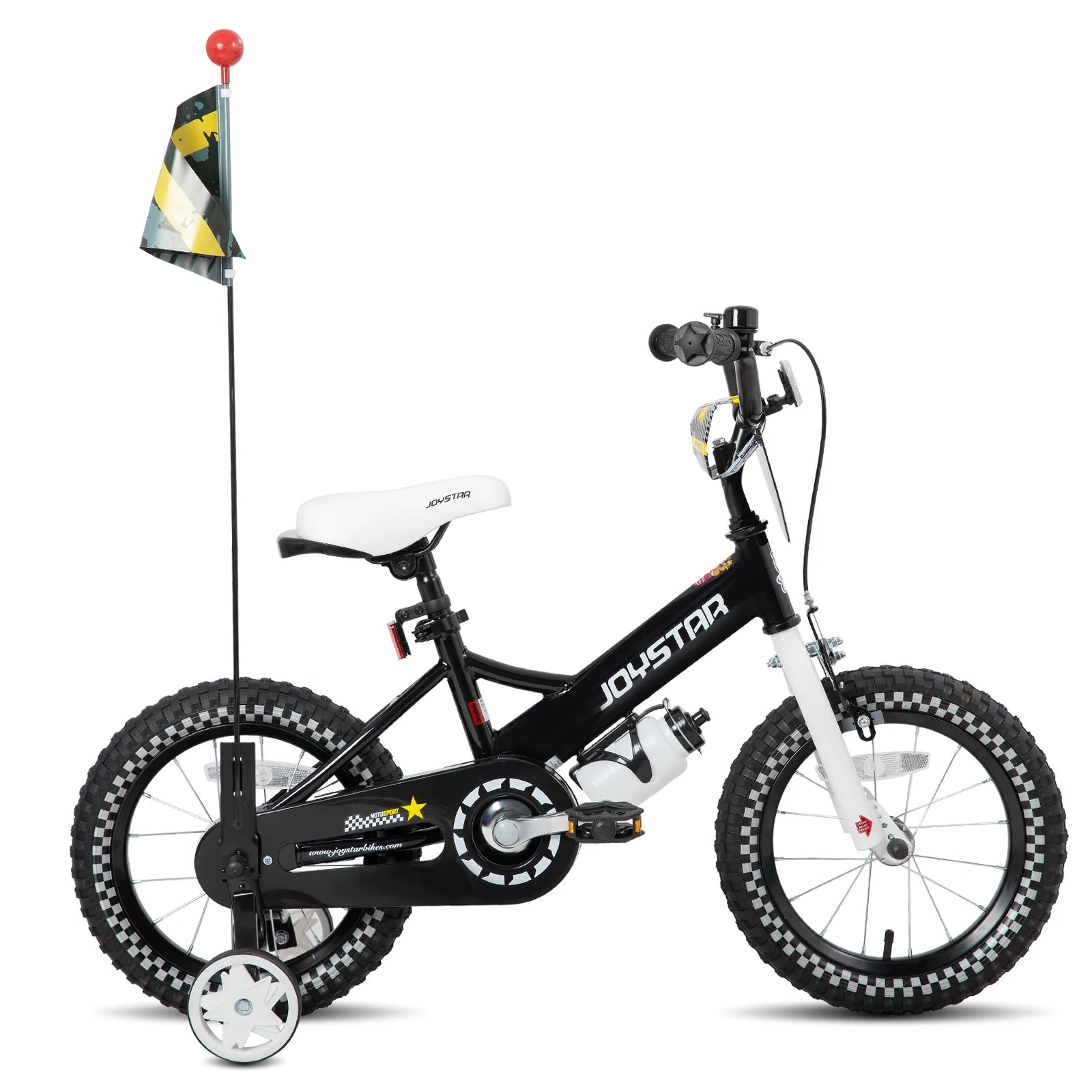 JOYSTAR Kids Bike for Ages 2-7 Years kids, 12 14 16 Inch Girls Bikes with Doll Seat & Streamers, Boys Bike with Flag & Plate - Pape'sShop