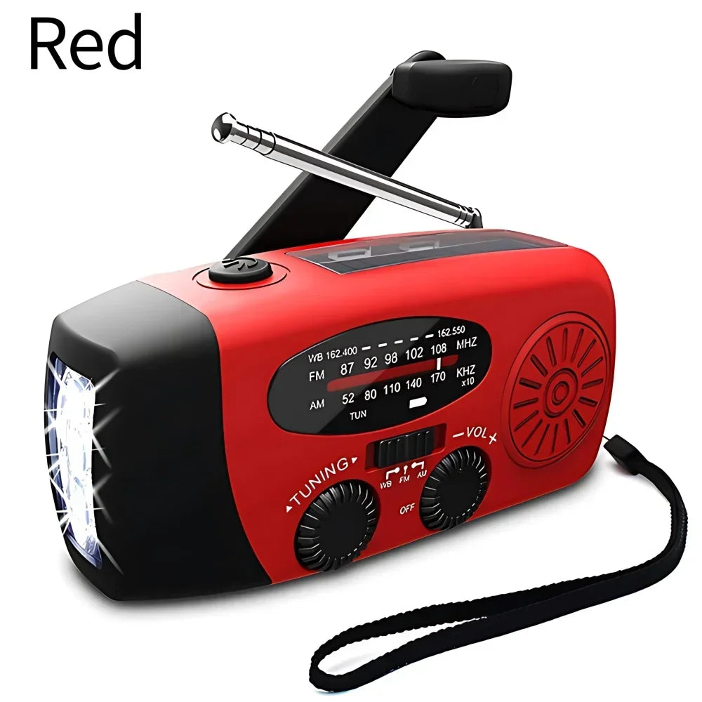 Radio Solar Power Hand Crank Radio FM AM - Pape'sShop