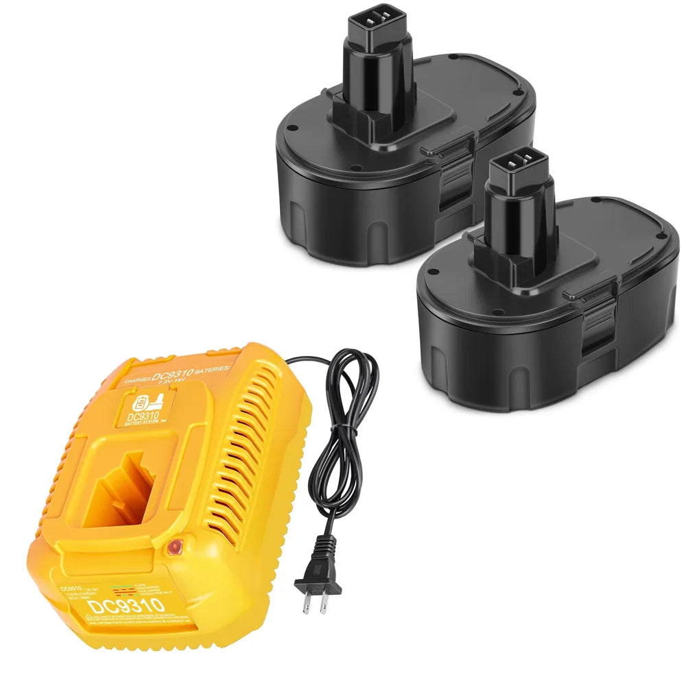 2 Pack 4.5Ah 18V Dewalt XRP Battery Compatible for Dewalt DC9096 DC9098 DC9099 DW9095 DW9096 DW9098 DE9039 Cordless Power Tools