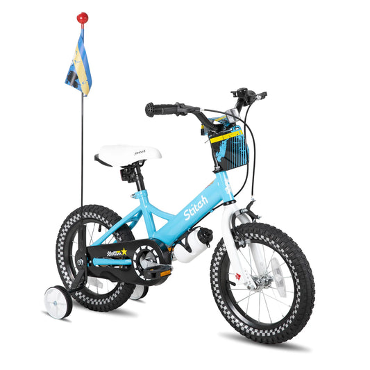 JOYSTAR Little Daisy Kids Bike for Boys Ages 2-7 Years, 12 14 16 InchBoys Bike with Flag & Number Plate - Pape'sShop