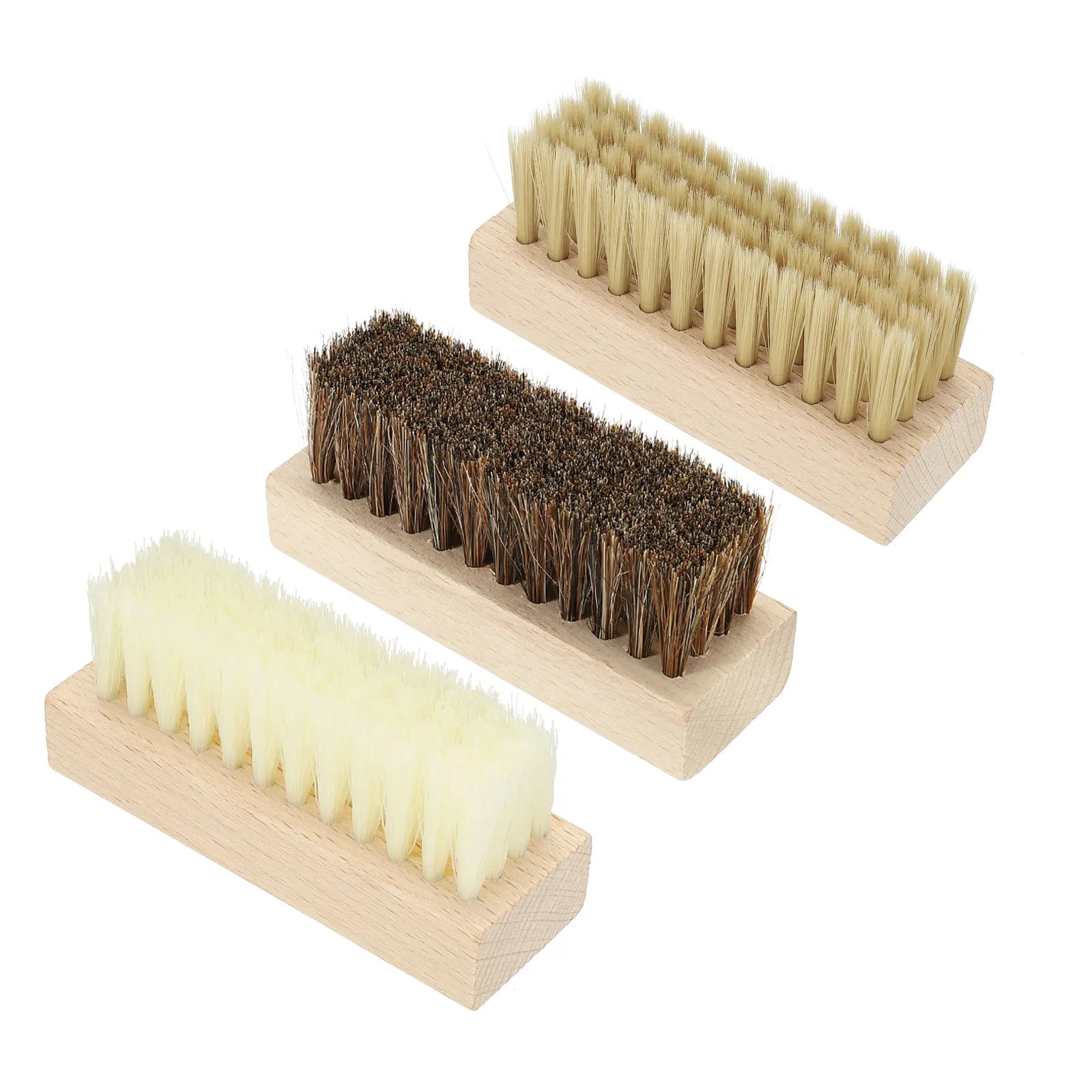 Shoe Cleaner Brush 3Pack Square Handheld Polish Daubers for Leather Boots Cloth Canvas Sneakers - Pape'sShop