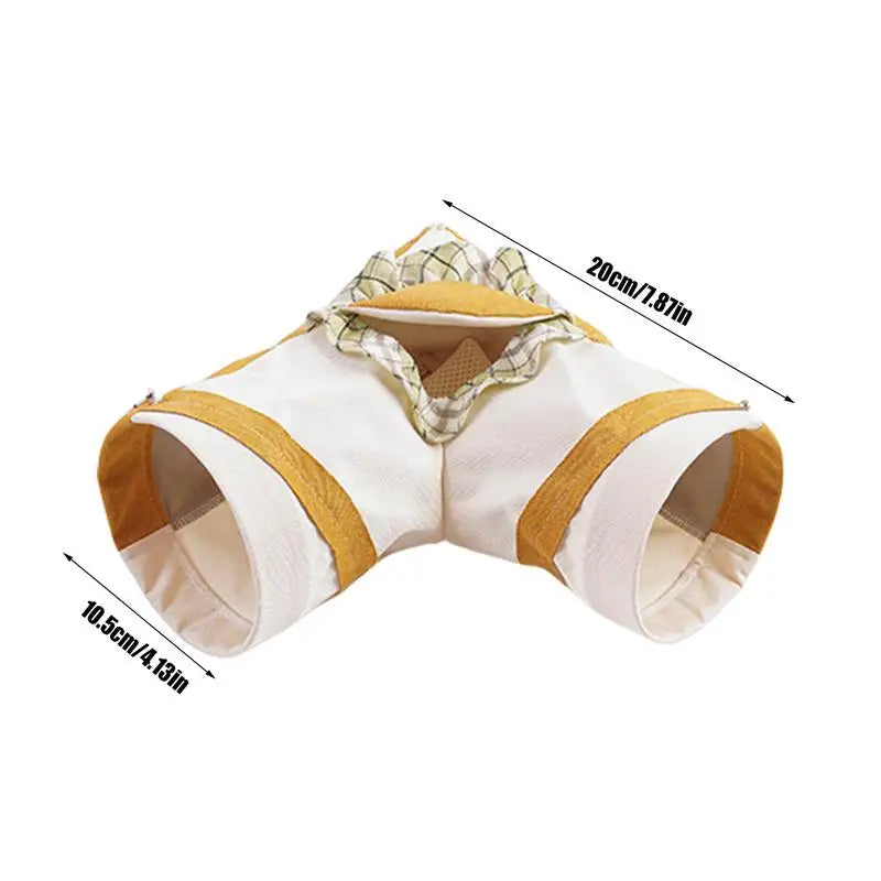 Rabbit Tunnel Toys Pet Hide Nest Hamster Tunnels Ferret Play Tunnel for Indoor Bunnies Activity Tunnels Tube Small pets supplies - Pape'sShop
