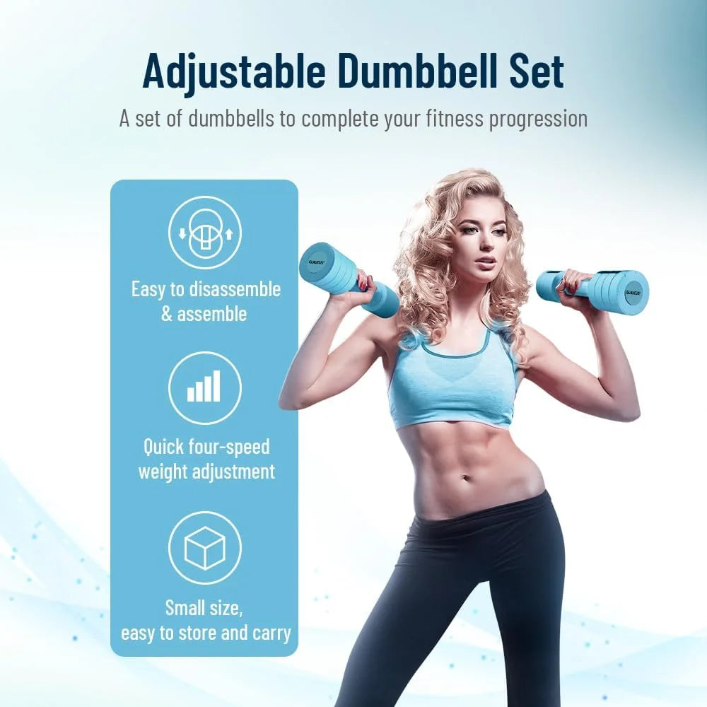 Adjustable Weight Dumbbells Set for Women Home Gym Equipment - Pape'sShop
