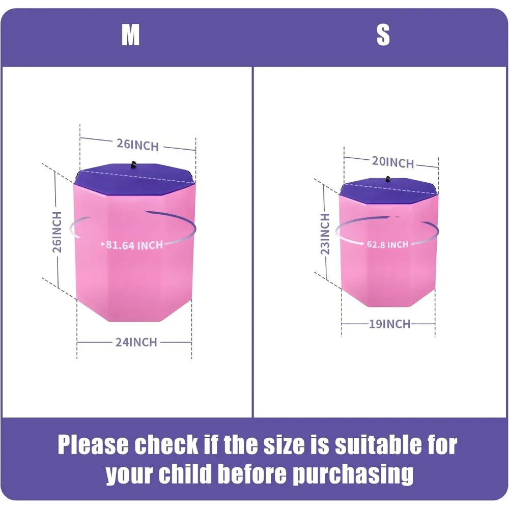 Gymnastics Octagon Tumble Mat 19"x23" with Carrying Handles,Backbend Tumbling Trainer for Home Gym Exercise - Pape'sShop