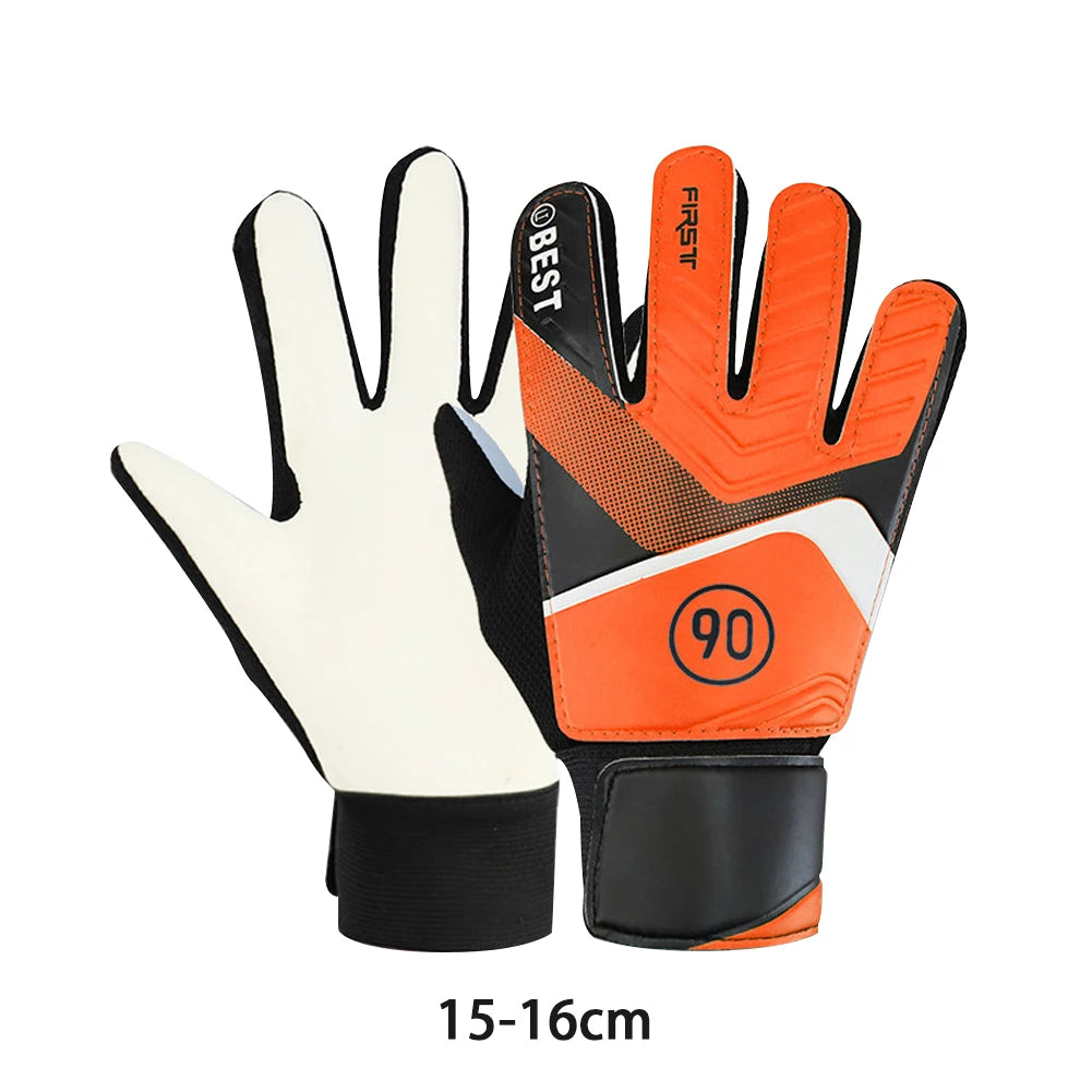 1 Pair Children Anti-Slip Glove Goalkeeper Gloves Finger Protection Goal Thickened Latex Football Gloves Sporting Supplies - Pape'sShop