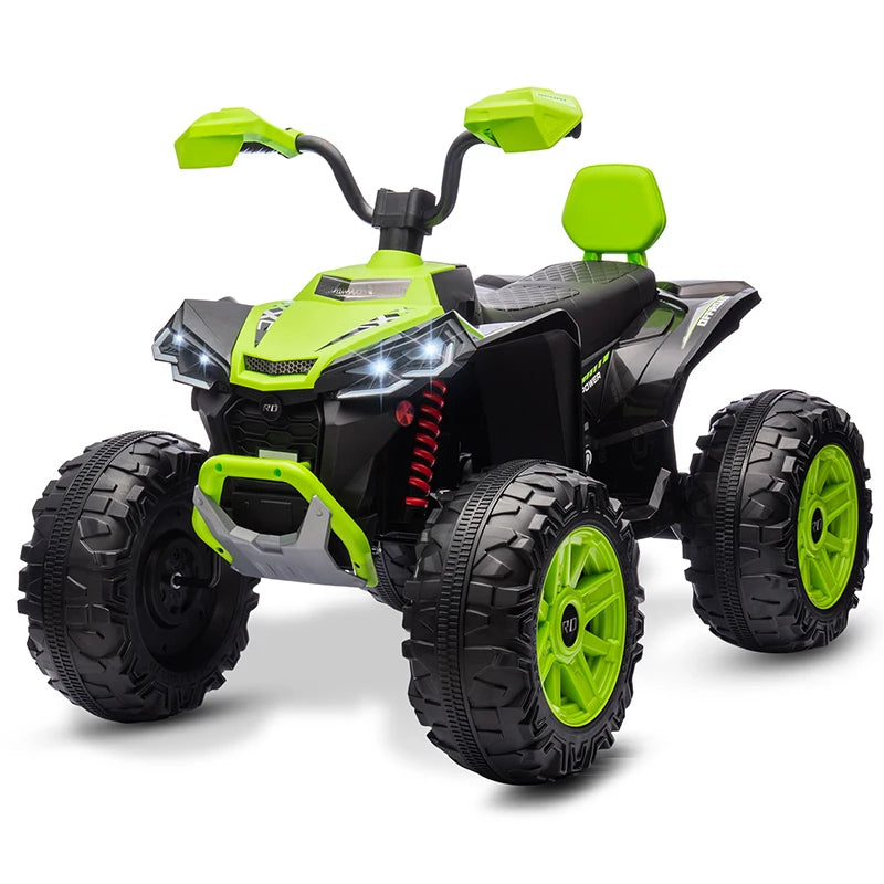 24V Kids Electric Vehicle 4-Wheeler Kids Ride On Toy Car XXXL Size ATV Electric Car for Toddler Children Gift,Spring Supspension