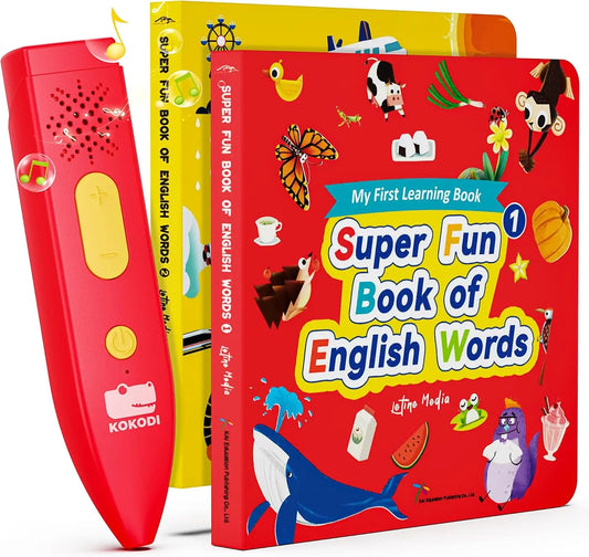 Talking Pen Books Sets, Interactive Audio Sound Books Kids Learning Electronic Toys for Boys Girls, Autism Sensory Games