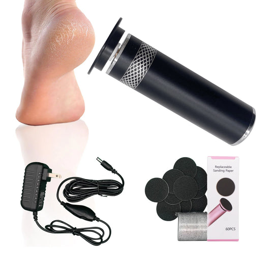 Electric Callus Remover with Speed Controller and 60pcs Replacement Sandpaper Disk for Men Women Dead Dry Crack Skin Calluses - Pape'sShop
