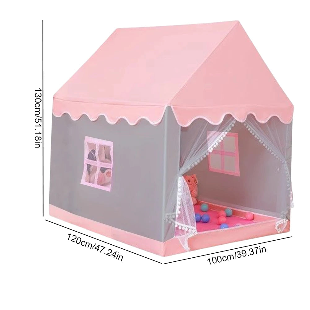 Kids Tent Playhouse Tent Kids Play Tent for Boys Girls with Windows Play House for Indoor Outdoor Game Party Birthday Gifts - Pape'sShop