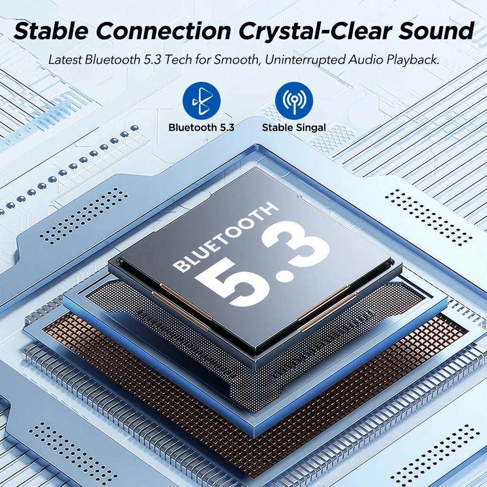 Mpow X14 Bone Conduction Sport Headphones Bluetooth 5.3 Wireless Earphone Handsfree IPX6 Waterproof TWS Headset with Mic for Gym