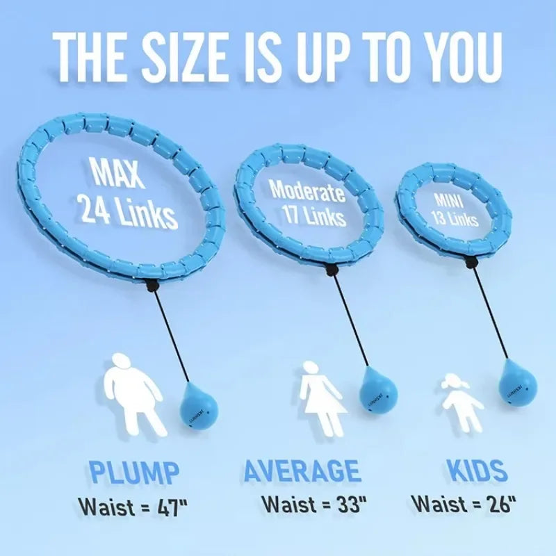 Hula Circle sport Exercise Hoop Weight Loss and Slimming Exercise Fat Burning Fitness Equipment Adjustable with Detachable Knots - Pape'sShop