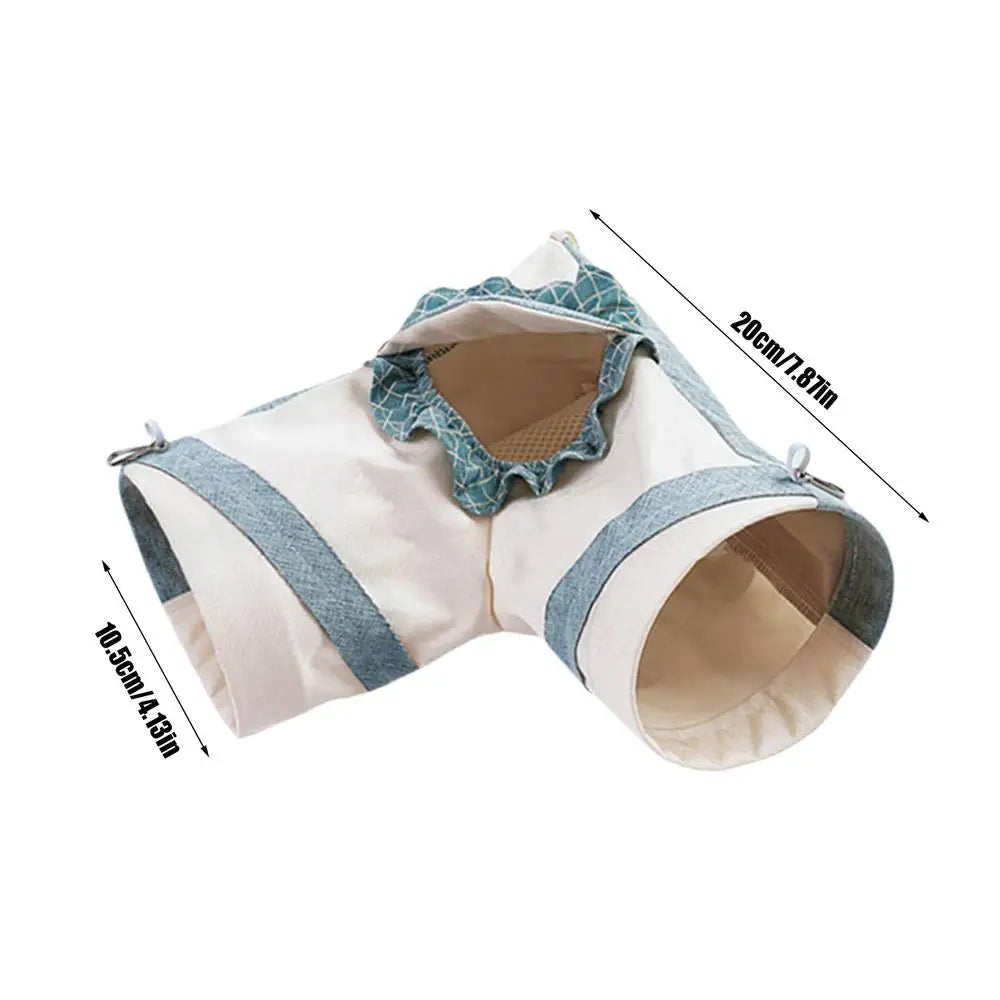 Rabbit Tunnel Toys Pet Hide Nest Hamster Tunnels Ferret Play Tunnel for Indoor Bunnies Activity Tunnels Tube Small pets supplies - Pape'sShop